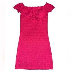 SO NWOT HOT PINK MINI BODYCON DRESS SIZE XS